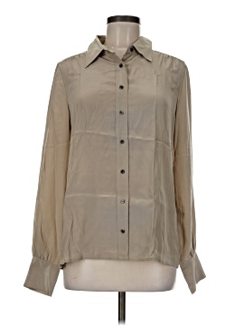 J.Crew Collection Long Sleeve Silk Top