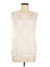 Angela Moda Ivory Sleeveless Blouse Size M - photo 1