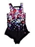 Unbranded Floral Black One Piece Swimsuit Size 16 (estimated) - photo 1