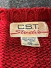 C.S.T. Studio 100% Acrylic Red Burgundy Pullover Sweater Size 18 - photo 7