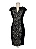 Connected Apparel 100% Polyester Paisley Black Cocktail Dress Size 6 - photo 1