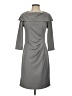 Marina Solid Gray Cocktail Dress Size 4 - photo 1