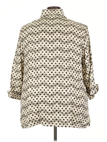 MULTIPLES 3/4 Sleeve Button-Down Shirt (view 2)