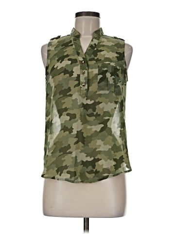 Edge Sleeveless Blouse (view 1)