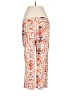 Chico's Print Orange Casual Pants Size Sm (0.5) - photo 2
