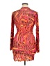 Shein Print Orange Cocktail Dress Size XL - photo 2