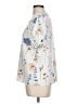 Shein 100% Polyester Floral Ivory Short Sleeve Blouse Size L - photo 5