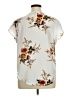 Shein Curve 100% Polyester Floral Ivory Short Sleeve Blouse Size 14 Plus (1) - photo 2