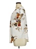 Shein Curve 100% Polyester Floral Ivory Short Sleeve Blouse Size 14 Plus (1) - photo 5