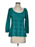 Casual Express Apparel 100% Cupro Teal Pullover Sweater Size S - photo 1