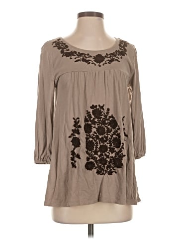 Garnet Hill 3/4 Sleeve Blouse (view 1)