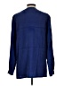 Assorted Brands 100% Silk Blue 3/4 Sleeve Silk Top Size 10 - photo 2