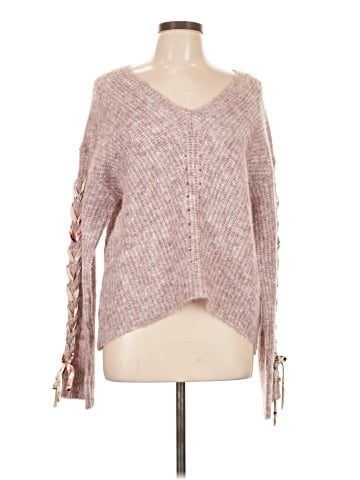 Hem & Thread Pullover Sweater (view 1)