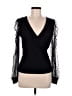 Unbranded Black Long Sleeve Blouse Size L - photo 1