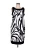 Alyx Graphic Silver Cocktail Dress Size 10 - photo 1