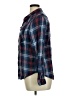 Vanilla Star 100% Cotton Plaid Blue Long Sleeve Button-Down Shirt Size XL - photo 5
