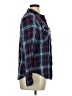 Vanilla Star 100% Cotton Plaid Blue Long Sleeve Button-Down Shirt Size XL - photo 4