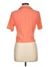 Chocolate Orange Short Sleeve Blouse Size L - photo 2
