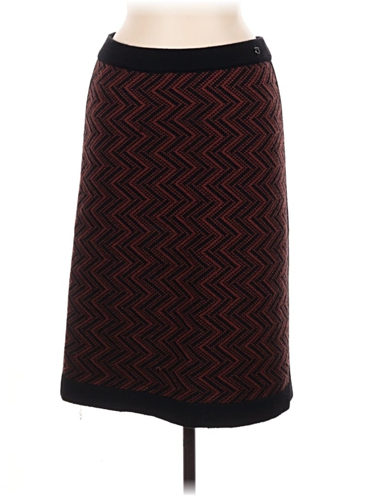 Pre-owned Ferragamo Wool Skirt In Burgundy