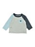 Gerber 100% Cotton Gray 3/4 Sleeve T-Shirt Size 3-6 mo - photo 1