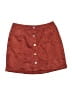 No Boundaries 100% Recycled Polyester Solid Red Casual Skirt Size M - photo 1