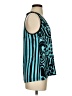 Nanette Lepore 100% Silk Teal Sleeveless Top Size S - photo 4