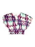 Ally B Chevron-herringbone Purple 3/4 Sleeve Blouse Size 14 - photo 2