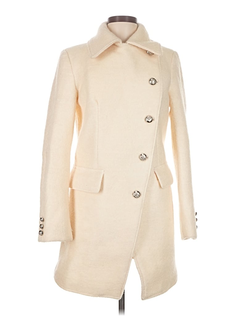 Pre-owned Laundry By Shelli Segal Coat In Ivory