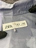 Zara 100% Polyester Solid Gray Long Sleeve Button-Down Shirt Size 8 - 9 - photo 3