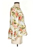 Shein Floral Ivory 3/4 Sleeve Blouse Size S - photo 4