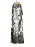 WeWoreWhat Metallic Silver Casual Pants Size 26 waist - photo 2