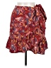 Ann Taylor LOFT 100% Polyester Paisley Red Casual Skirt Size 8 - photo 1
