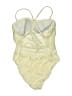Robin Piccone Chevron-herringbone Ivory One Piece Swimsuit Size 12 - photo 2
