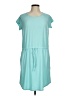 Just Be... Solid Teal Casual Dress Size M - photo 1
