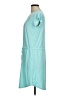 Just Be... Solid Teal Casual Dress Size M - photo 5