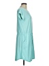 Just Be... Solid Teal Casual Dress Size M - photo 4