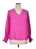 CeCe 100% Polyester Pink Long Sleeve Blouse Size XL - photo 1