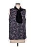 CeCe 100% Polyester Floral Black Sleeveless Blouse Size L - photo 1
