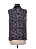CeCe 100% Polyester Floral Black Sleeveless Blouse Size L - photo 2