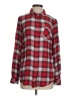 Talbots Outlet 100% Rayon Plaid Red Long Sleeve Button-Down Shirt Size S - photo 1