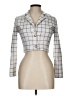 Wearever Silver Long Sleeve Blouse Size L - photo 1