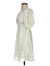 o.p.t 100% Polyester Polka Dots Ivory Cocktail Dress Size XS - photo 5
