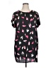 MNG 100% Polyester Black Short Sleeve Blouse Size XL - photo 1