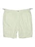 Escada White Green Khaki Shorts Size XL - photo 1