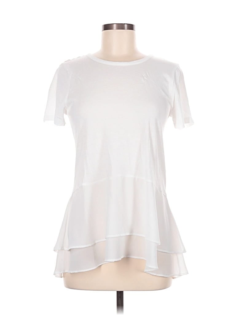 Pre-owned Michael Michael Kors Short Sleeve T-shirt In White