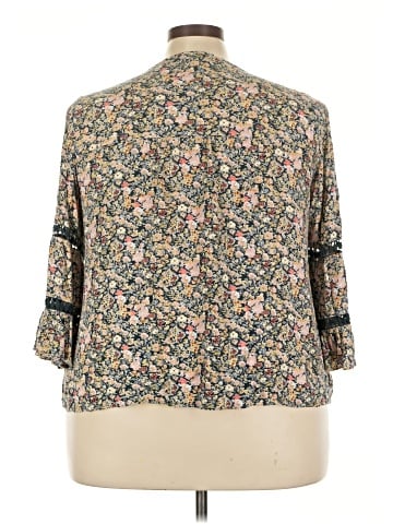 One World 3/4 Sleeve Blouse (view 2)