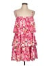 TCEC 100% Polyester Paisley Pink Cocktail Dress Size L - photo 1