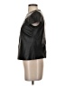 Worth 100% Leather Black Short Sleeve Top Size 2 - photo 5