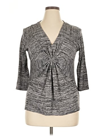 Daisy Fuentes 3/4 Sleeve Top (view 1)