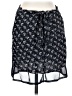 DKNY 100% Rayon Print Blue Black Casual Skirt Size P (petite) - photo 1